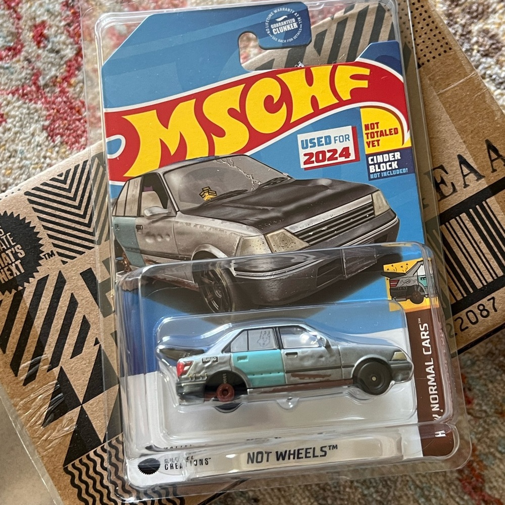 Not Wheels Hot Wheels - Gray and Blue
